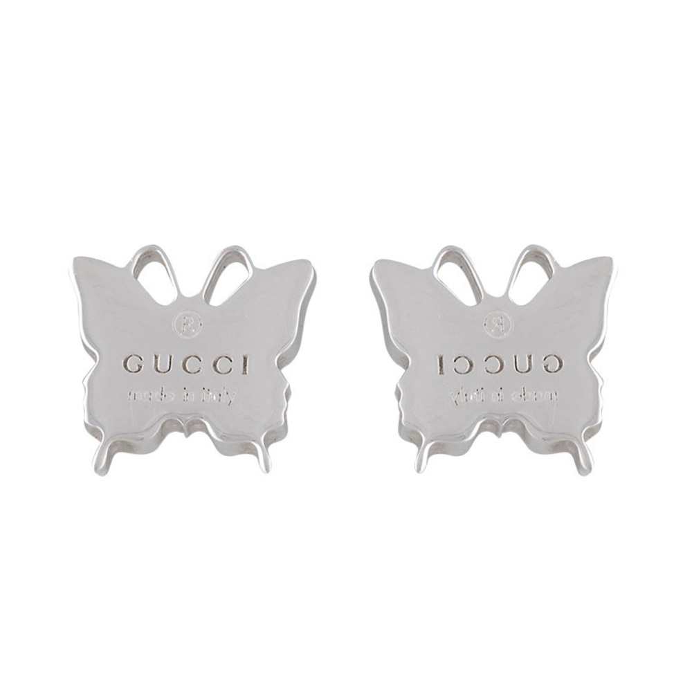 Gucci Butterfly Sterling Silver Post Earrings